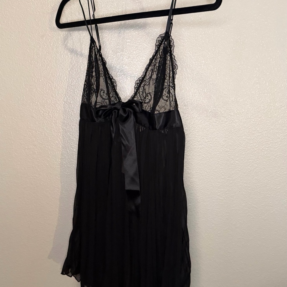 Victoria's Secret Black Lace Chemise